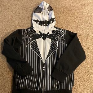 Jack Skellington zip up hoodie size M